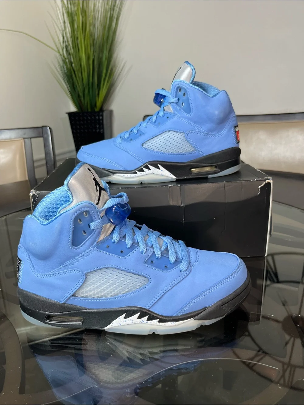 Nike Air Jordan 5 Retro SE UNC University Blue Size 8.5 Men's